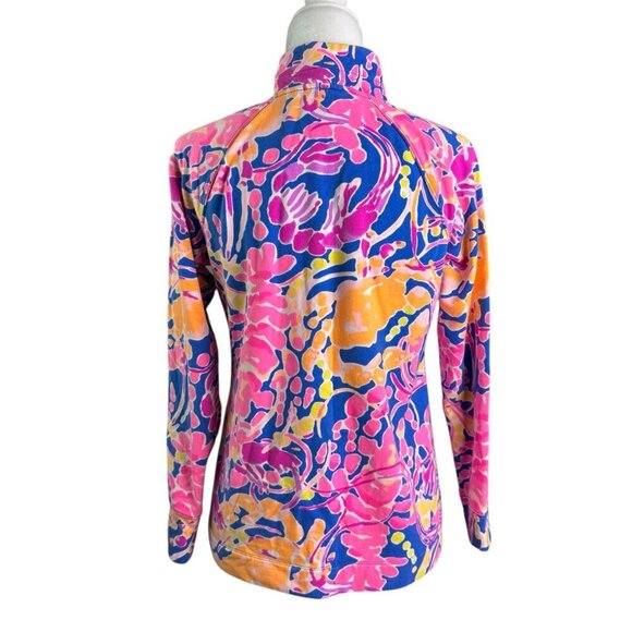 Lilly Pulitzer Upf 50+ Skipper Printed Popover with POCKETS 1/2 Zip Women's S - Picture 9 of 10